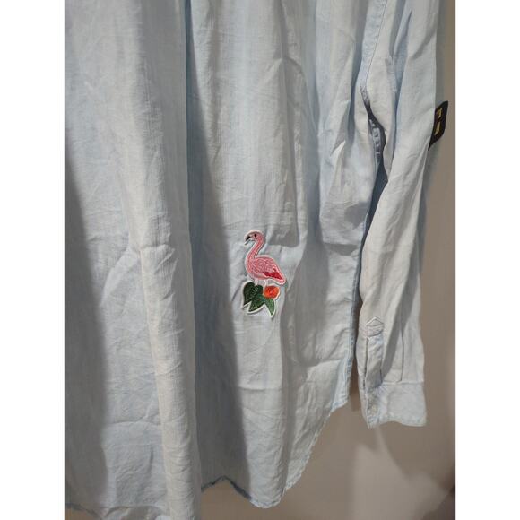 RAILS Carter Chambray Patch Button Down Shirt - Picture 6 of 10